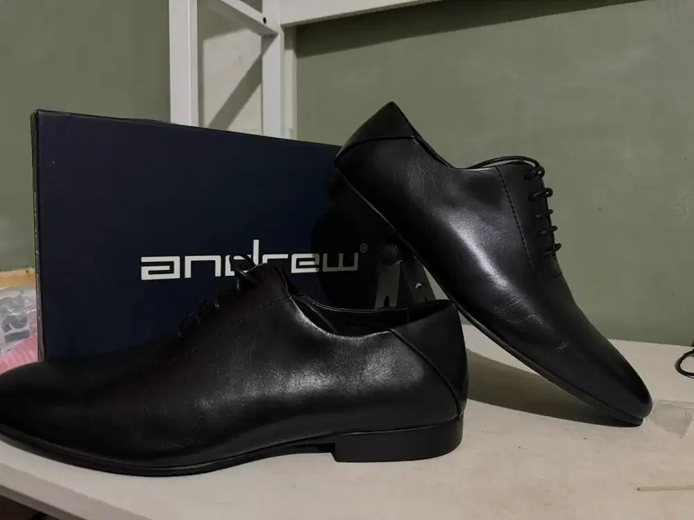 Sepatu Formal Casual Pria Andrew Shoes  Black