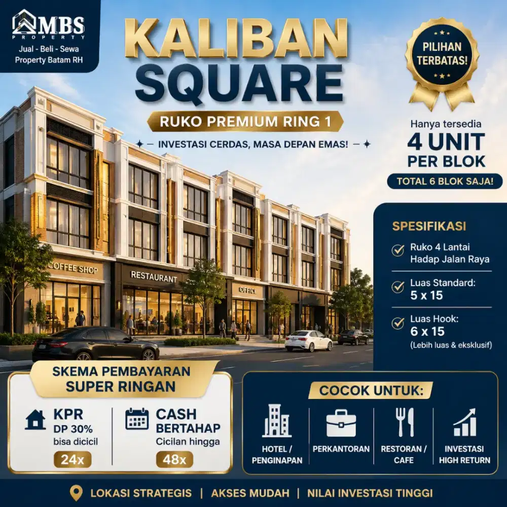 Gedung 4 lantai d simpang kepri mall