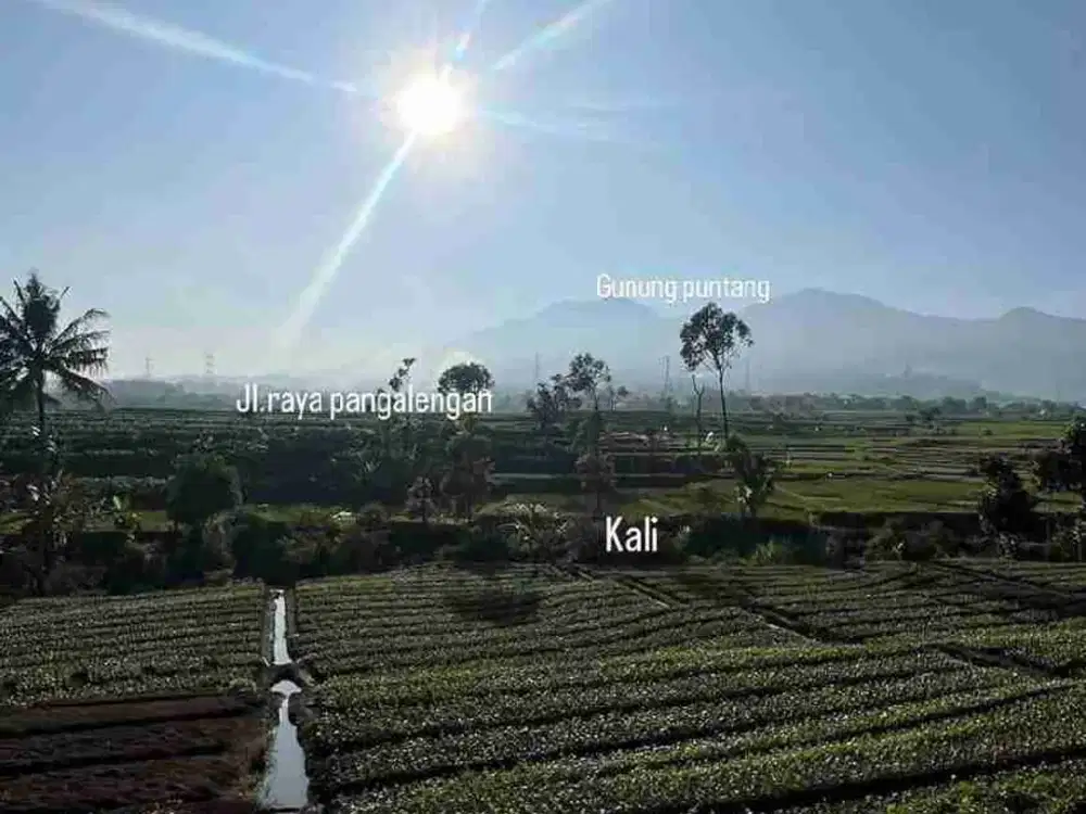JUAL CEPAT TANAH SAMPING SUNGAI AKSES MASUK MOBIL CIMAUNG BANDUNG SELATAN