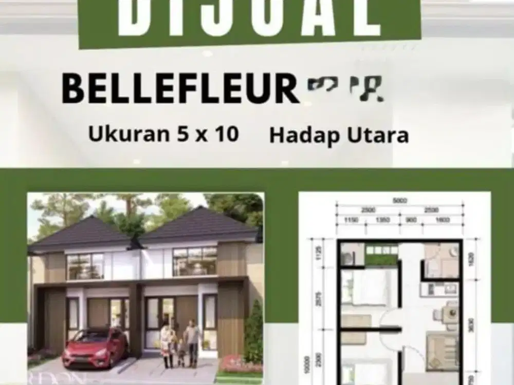 Dijual Rumah Hadap Utara di Bellefluer, Cgs By Rumah Chinida (Dw)