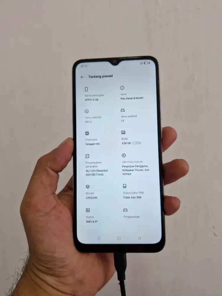 Oppo a16k 4/64 hp casan siap ori