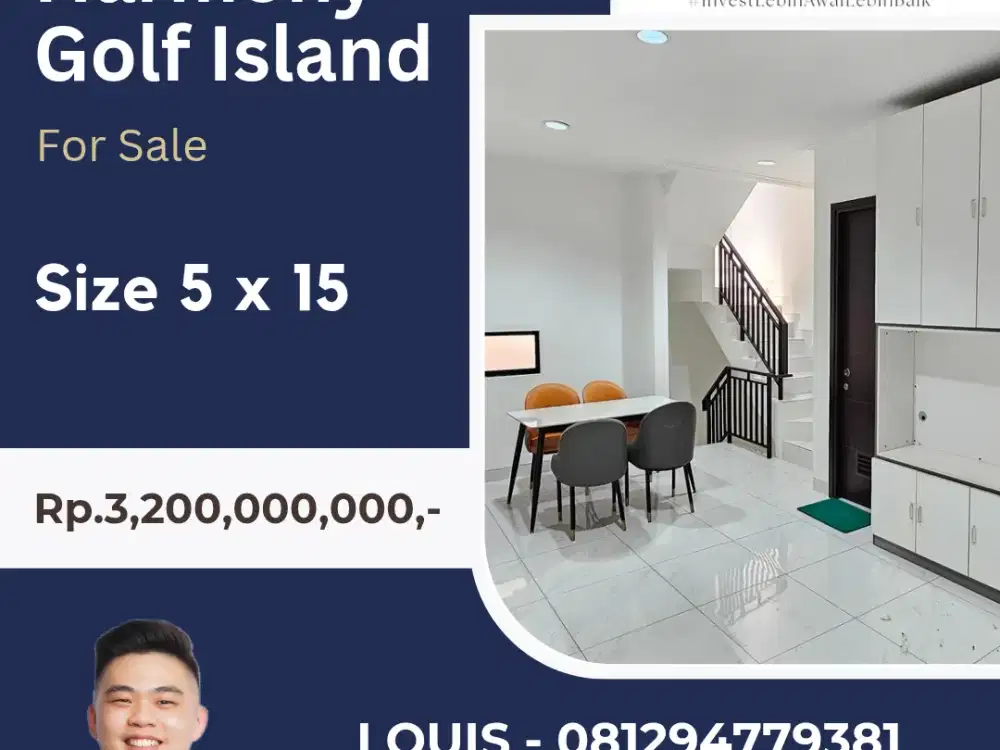 RUMAH GOLF ISLAND TERMURAH 5 x 15
