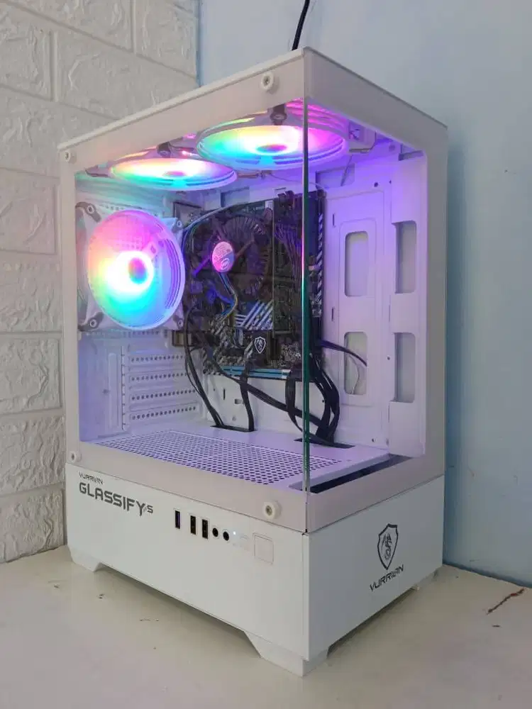 PC/Komputer Murah Core i5 Gen4 RAM 8 GB SSD 128 GB Casing White RGB