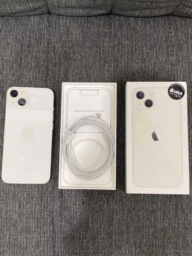 READY IPHONE 13 128GB RESMI IBOX SECOND PUTIH