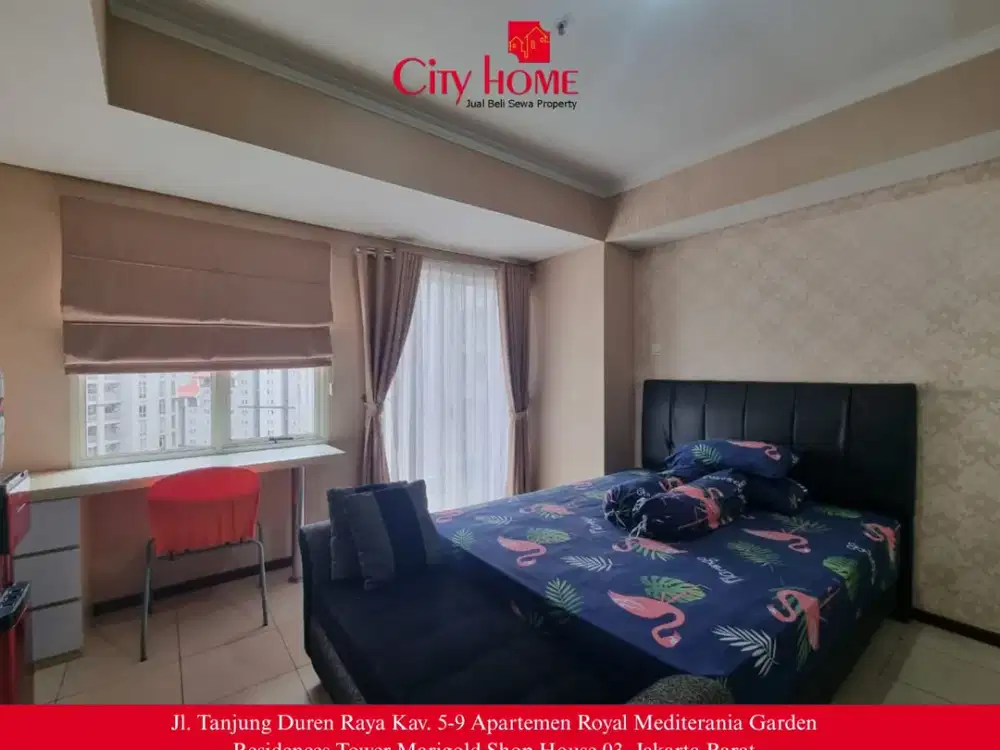 Disewakan - Studio Furnished Royal Mediterania Garden Apt at Podomoro City