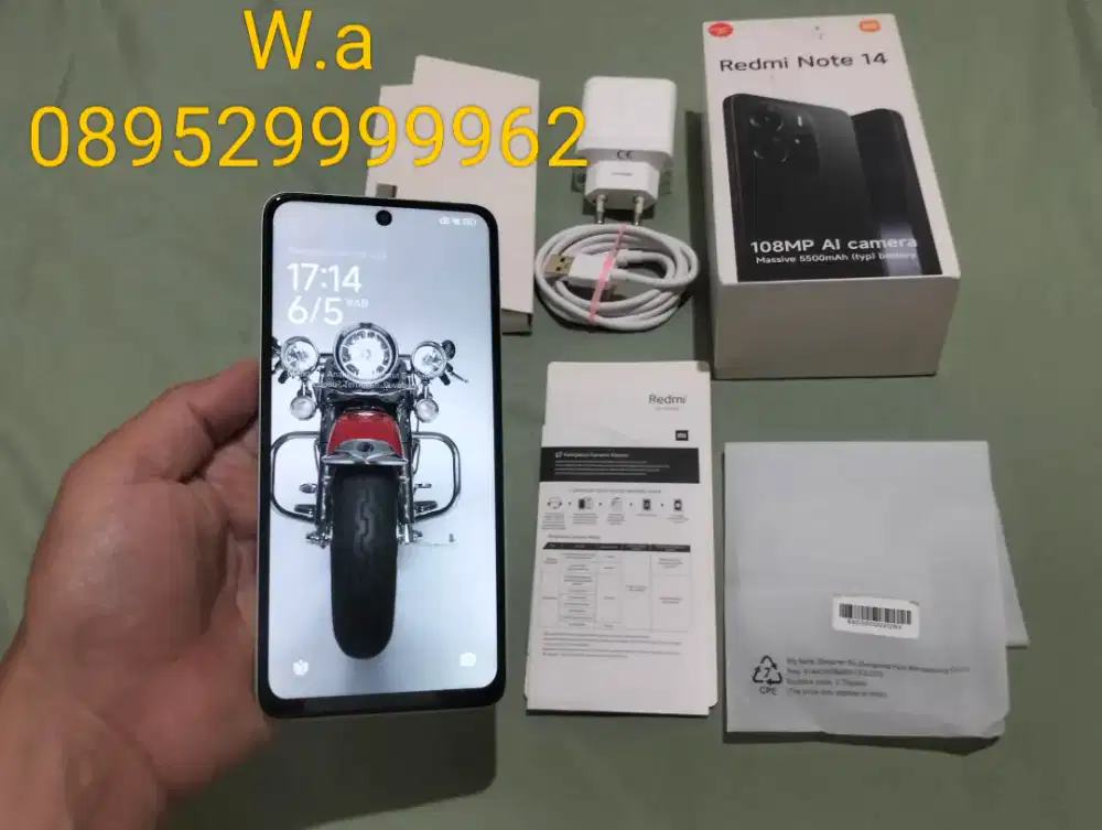 BU XIAOMI NOTE 14 RAM 8GB +4GB/ 128GB 4G 6,67in 108MP NFC 5500Mah G99