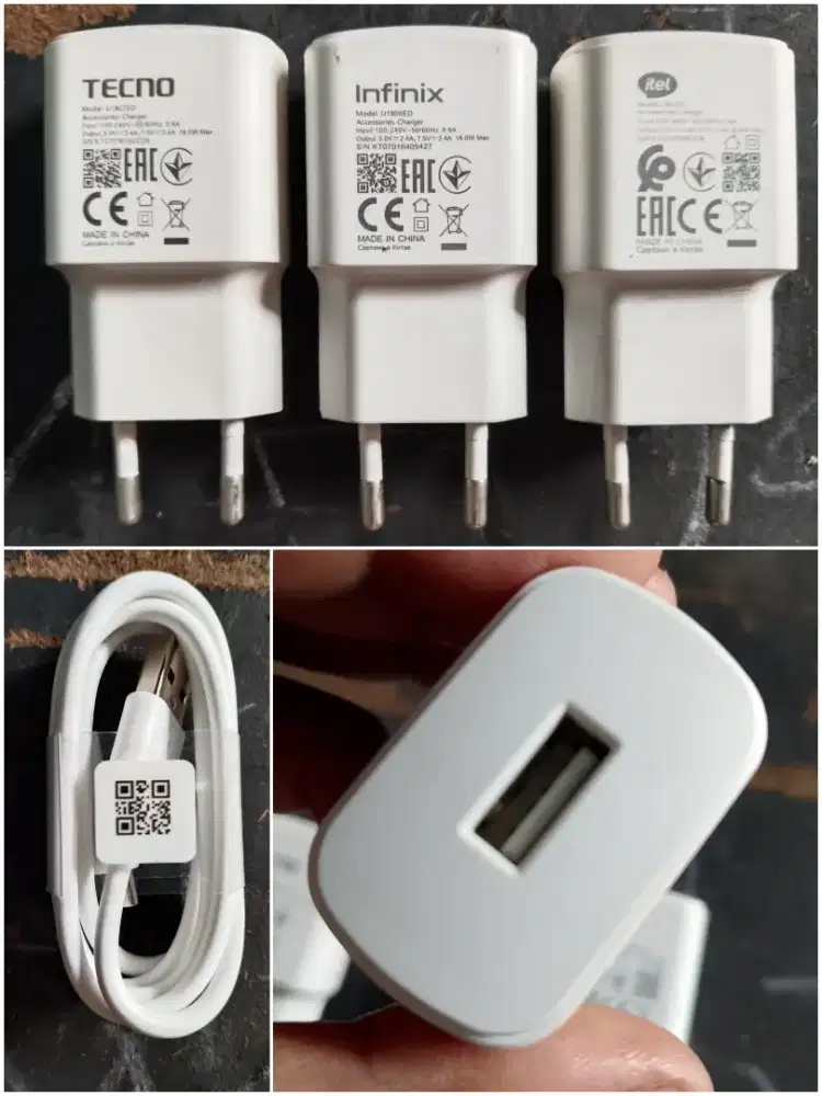 CHARGER ORIGINAL INFINIX,ITEL DAN TECNO 18 WATT