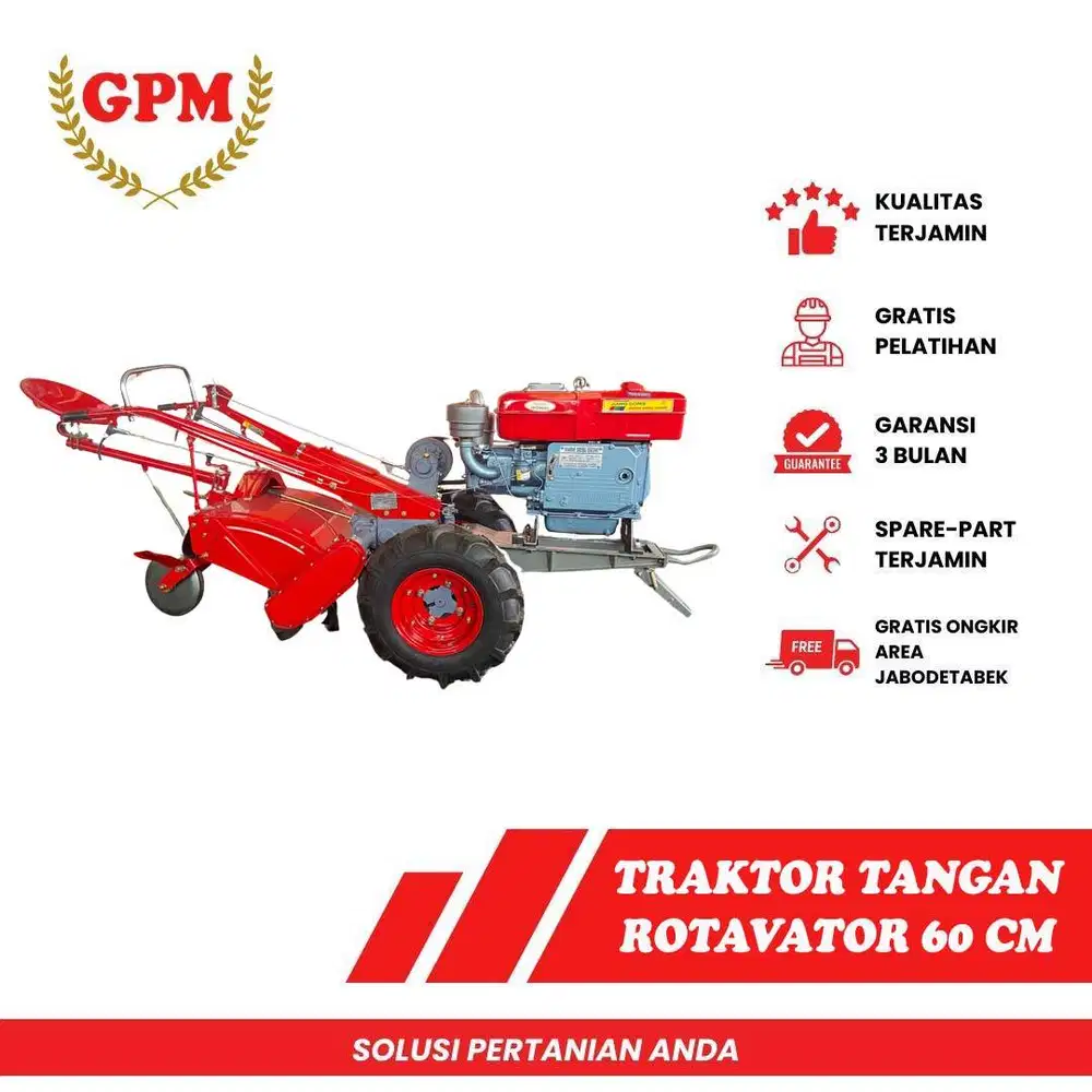 Traktor Tangan Rovatator 60cm untuk Lahan Kering