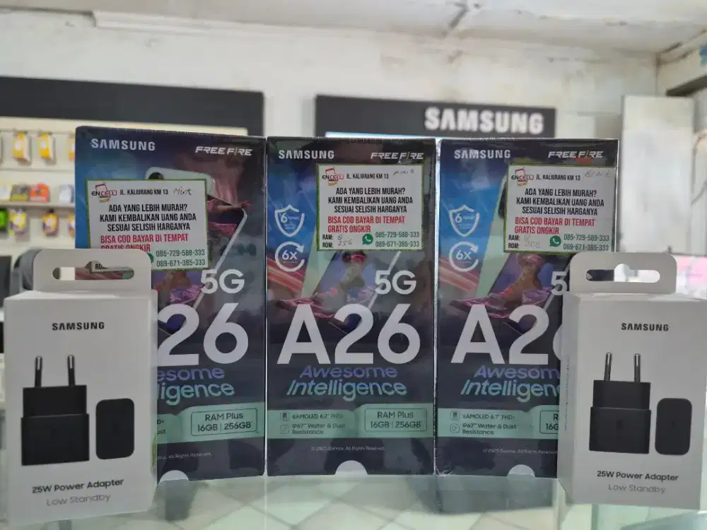 NEW SAMSUNG GALAXY A26 5G FREE ADAPTER ORI SAMSUNG