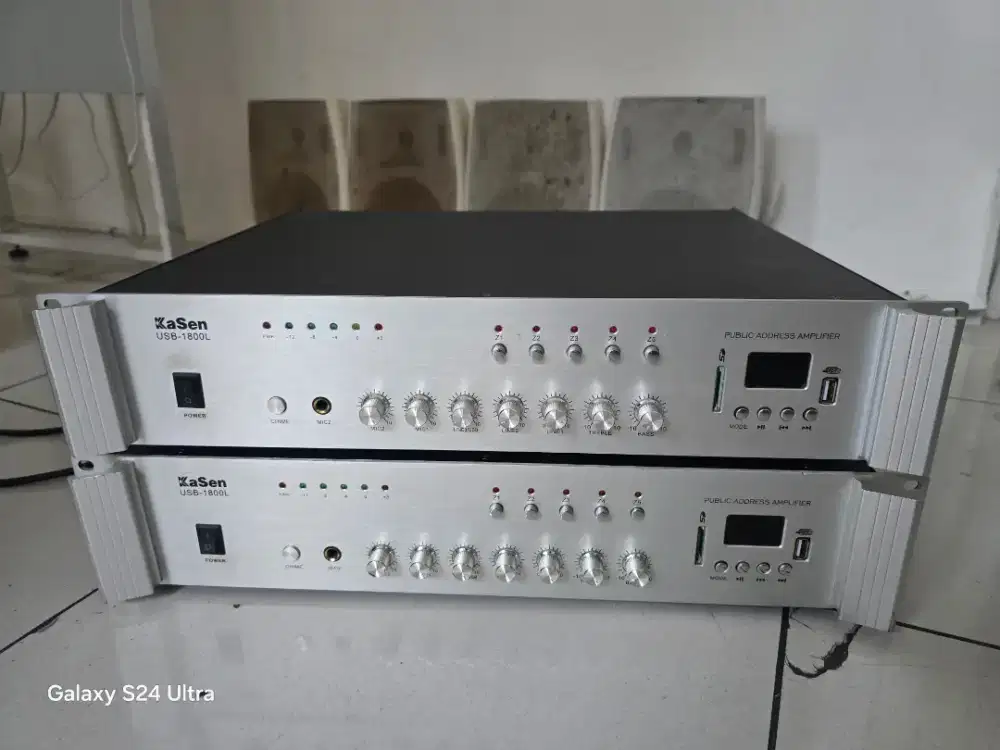 DIJUAL MURAH BEKAS TOKO AMPLIFIER & SPEAKER 1 Set