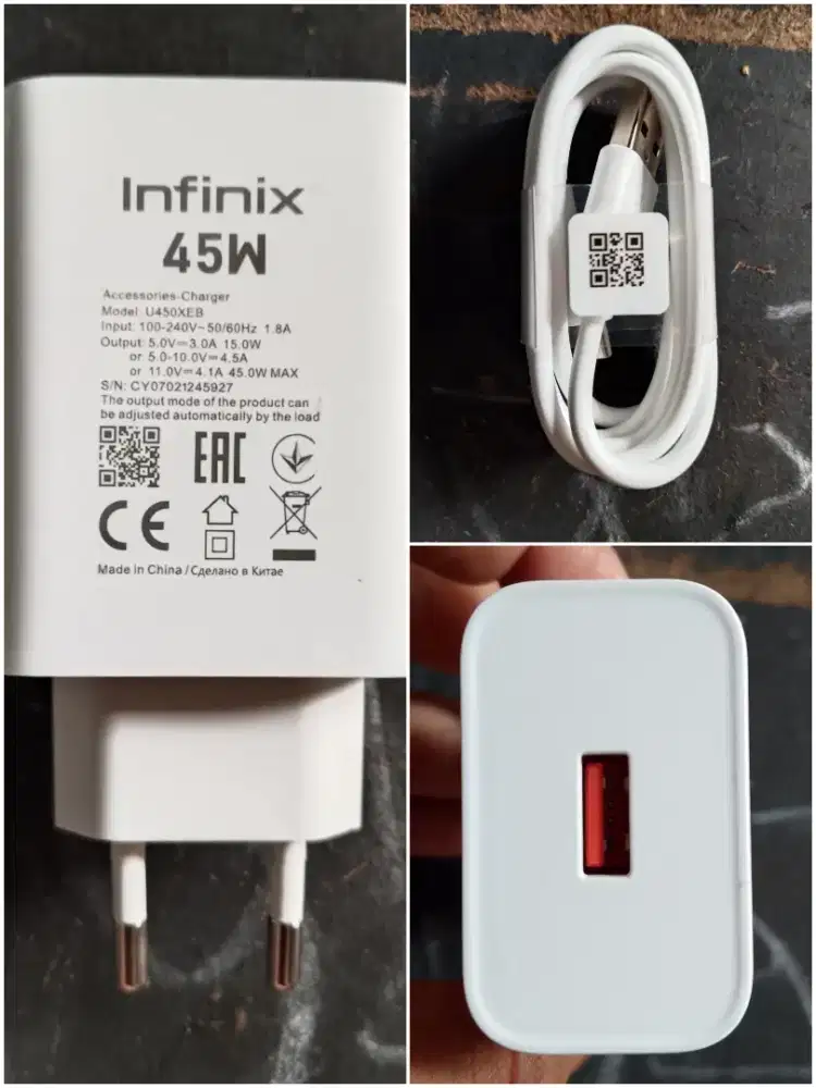 CHARGER ORIGINAL INFINIX 45 WATT