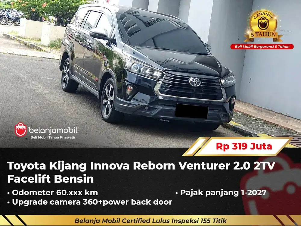 [ GARANSI 5TH ] Toyota Innova Reborn Venturer 2.0 2TV Bensin 2021/2022