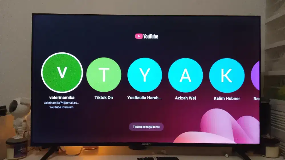Tv weyon jarang di pake 55 inchi