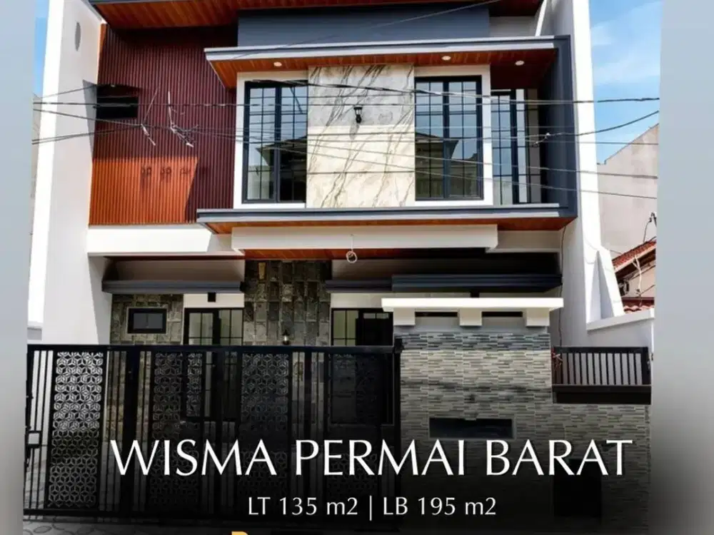 Rmh Gress 2Lt Modern Kontemporer Jl.wisma Permai Barat