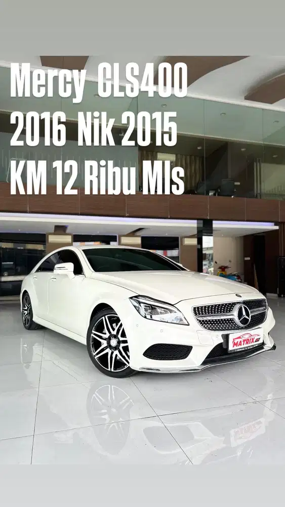 Mercy CLS400 white on black 2016 Nik 2015 Siap pakai