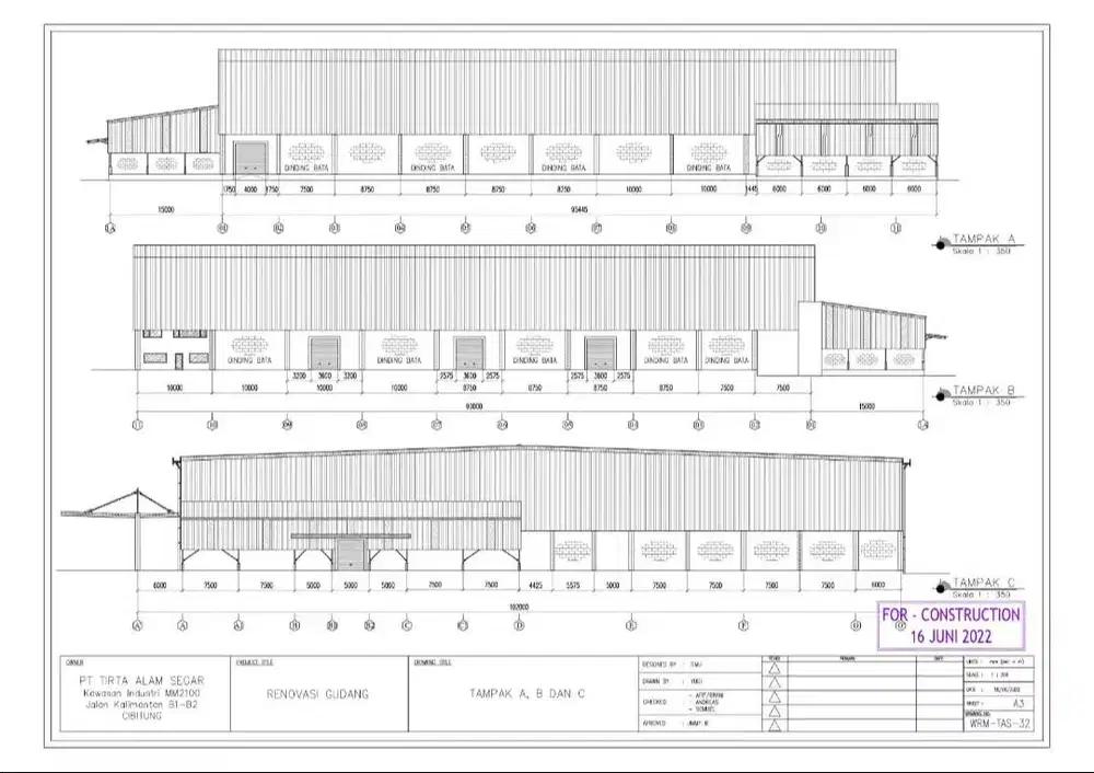 Jasa Drafter Freelance Gudang Rumah Struktur Arsitektur 2D/3D