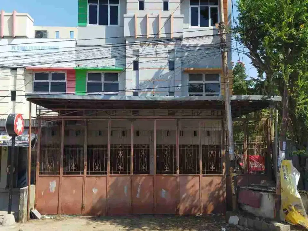 Dijual ruko 2 pintu plong 3 lantai bonus townhouse di jalan saptamarga palembang