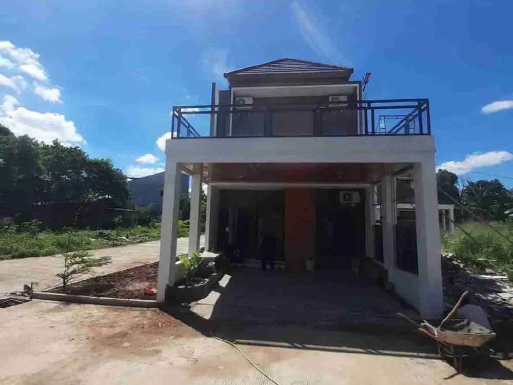 Rumah cluster mewah dan cakep type 2lantai lokasi premium pinggir jalan raya utama jatiwarna dkt tol JORR jatiwarna