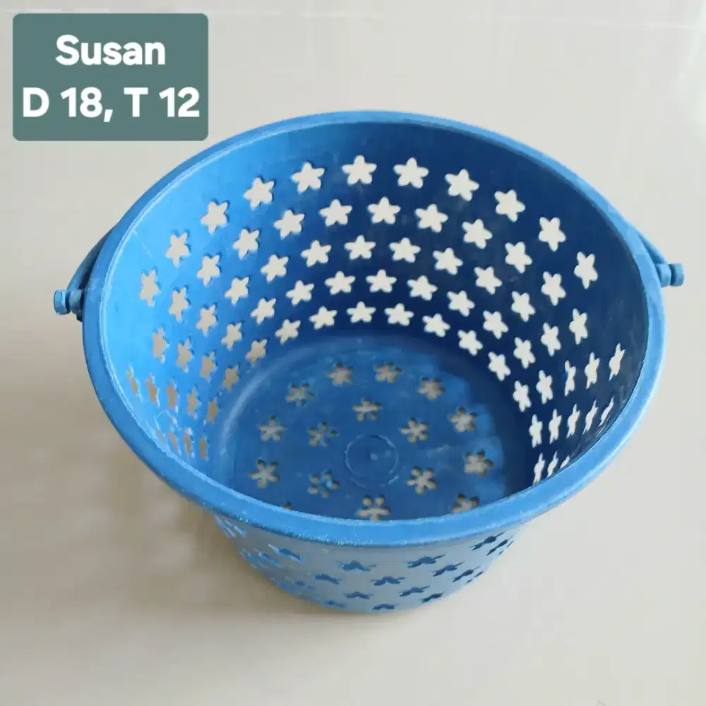 Keranjang basket plastik mini serbaguna Susan, bekas