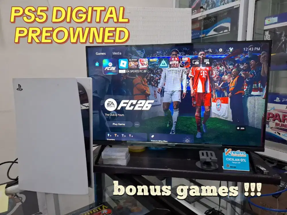 PS5 DIGITAL PREOWNED bonus FC 26 ,UFC 5