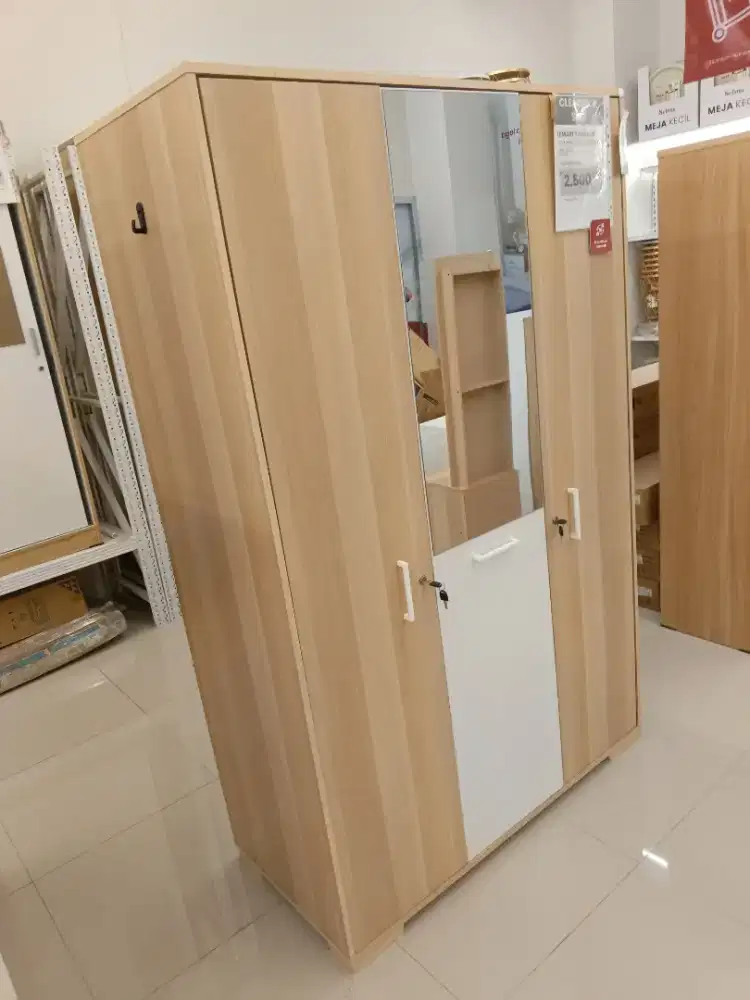 Lemari JOVI WARDROBE 3 DOORS PRO OAK (U/3)