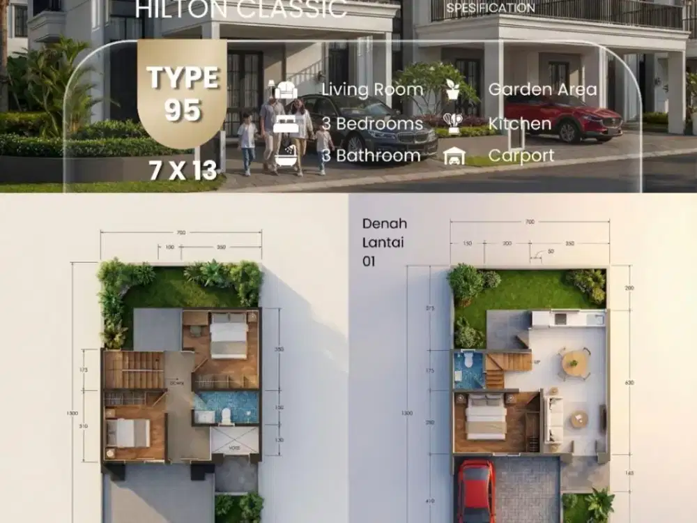 RUMAH 2 LANTAI DI KLATEN DEKAT PEMDA