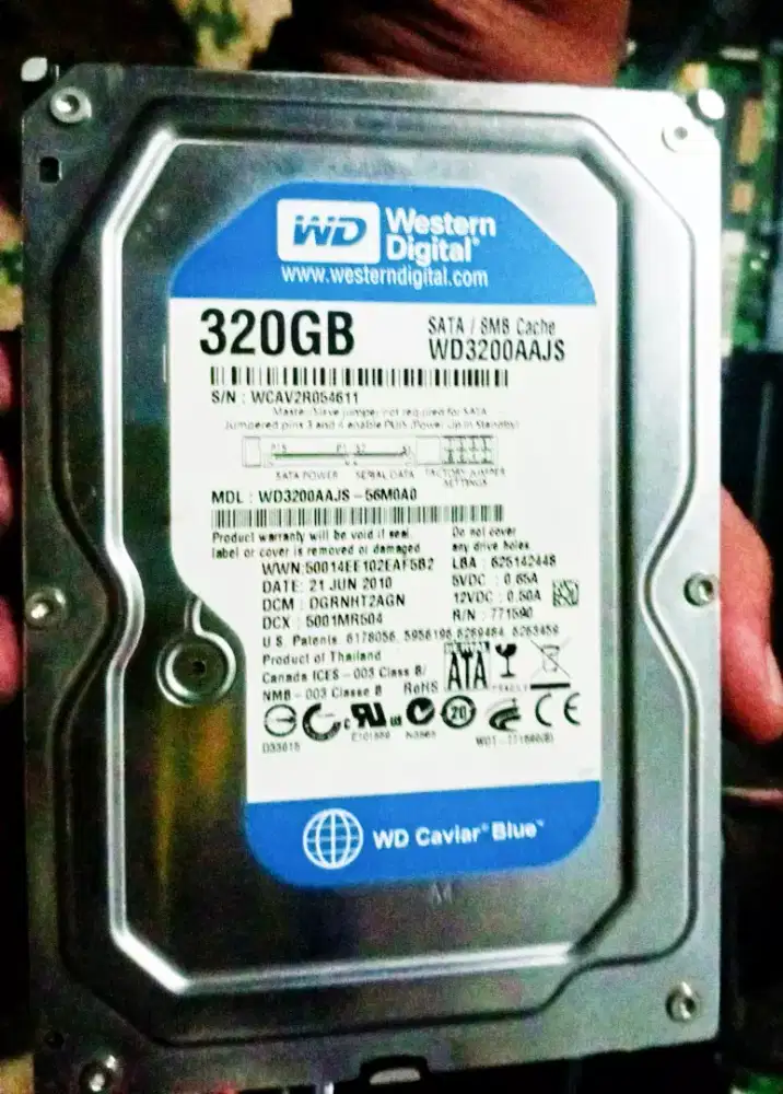 HARDISK SATA 3,5' FOR PC/CCTV 320GB GOOD CONDITION HEALTH N PERFO