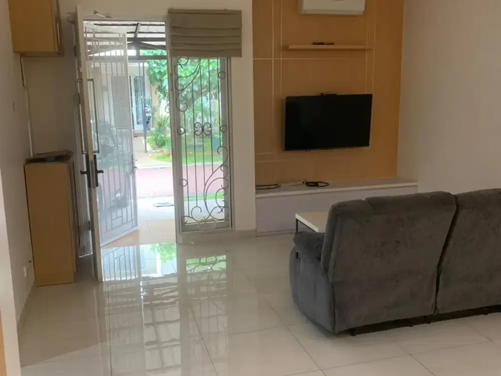Dijual Rumah Full Renov 2 Lantai Hadap Utara Siap Huni Cluster Latigo Village