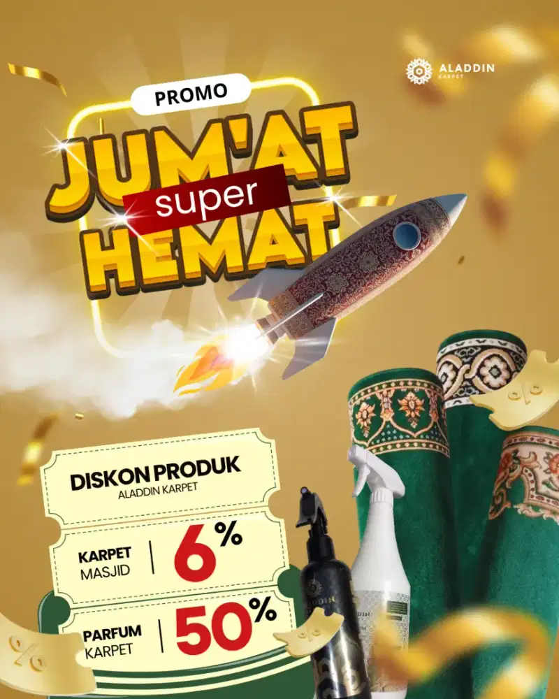 Tersedia Karpet sajadah Masjid import pembelian menyesuaikan kebutuhan