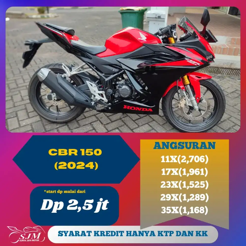 HONDA CBR 150 2024 CASH & KREDIT