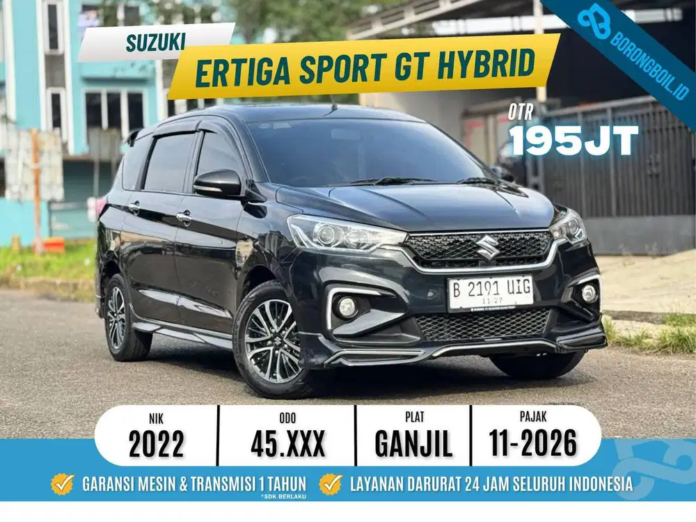 SUZUKI ERTIGA GT SPORT HYBRID AT 2022 TANGAN PERTAMA