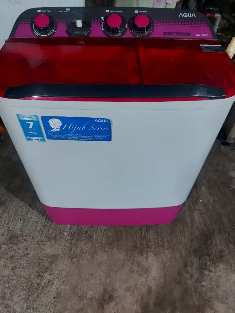 Mesin Cuci Aqua kapasitas 7,8jg Normal semua