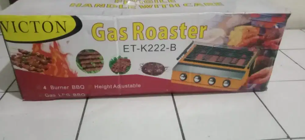 Dijual gas roaster merk victon 2 tunggu 4 tempat bakar