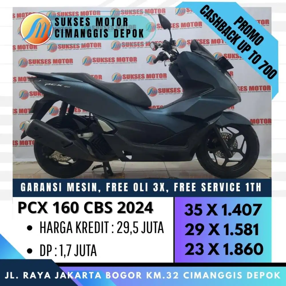 NEW PCX 160 CBS 2024 BISA KREDIT PAYLATER [SUKSES MOTOR]