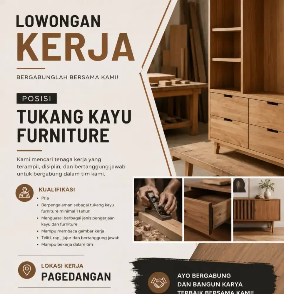 TIM TUKANG KAYU / FURNITURE INTERIOR