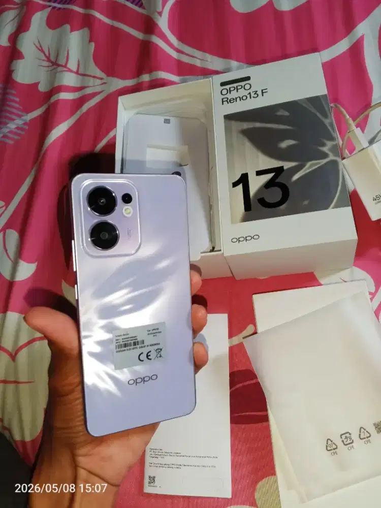 Oppo Reno 13F 4g ram 8gb/256gb fulset mulus