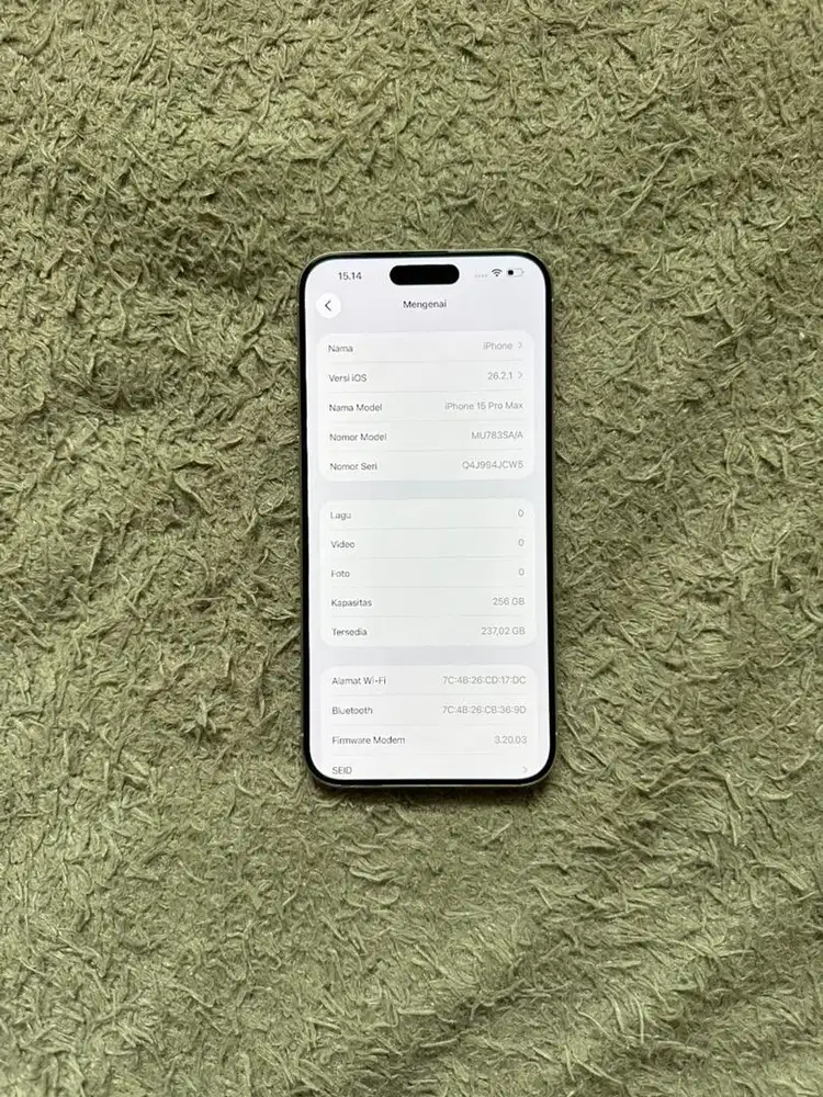 Iphone 15 Promax 256GB Ibox / BliBli