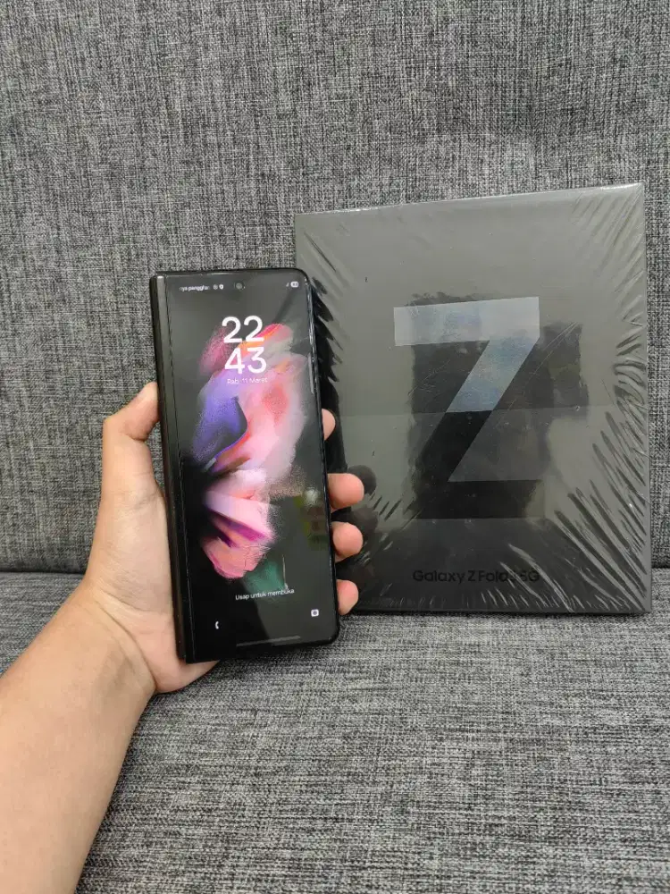 Samsung Z Fold 3 5G 12/256 Fulset ori resmi sein no minus siap pakai