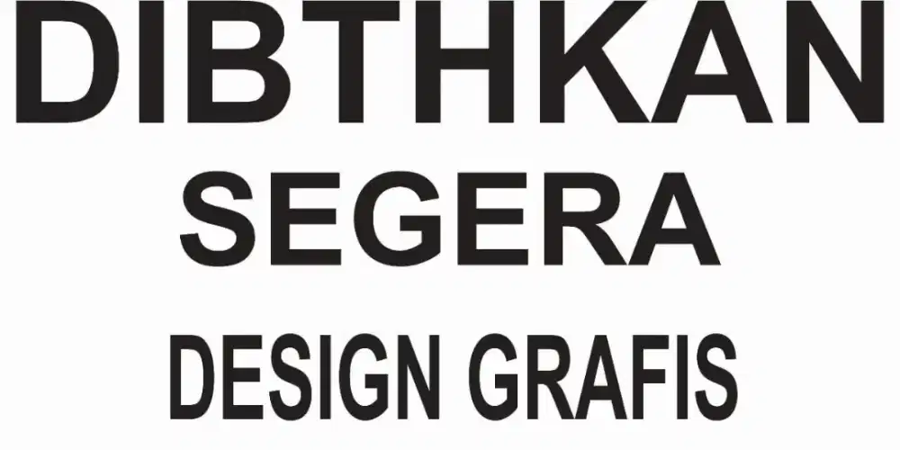 Dibthkan segera design grafis