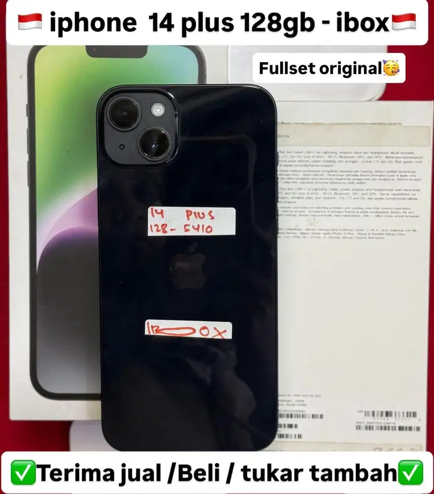 Iphone 14 Plus 128 Gb Midnight resmi ibox