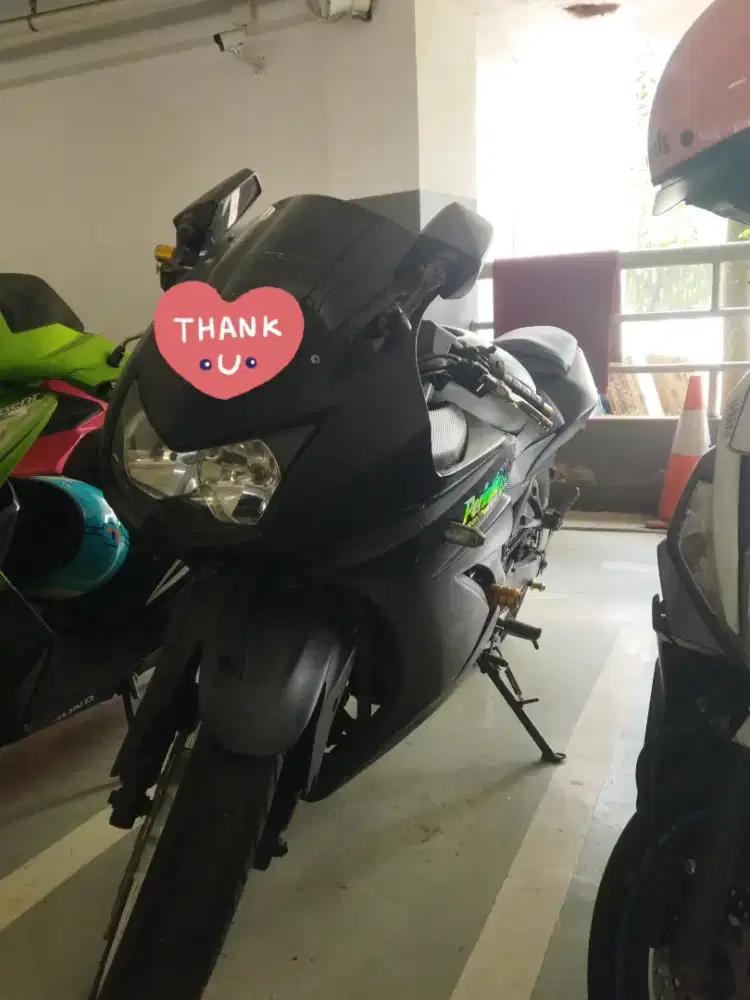 Ninja 250 Karbu Hitam  Tahun 2010 Reg 2018