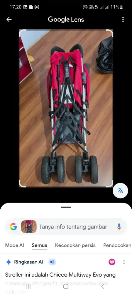 Jual aja stroler edisi anak sdh gak mau dimasukin ke stroler