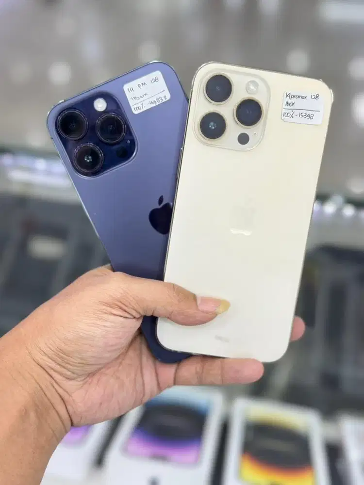 Iphone 14 promax 128Gb second resmi ibox bh 100% mulus no minus