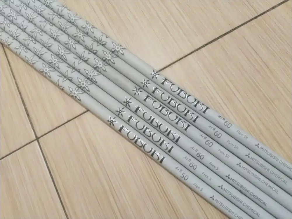 Stick Golf Shaft Iron Set Mitsubishi FUBUKi White