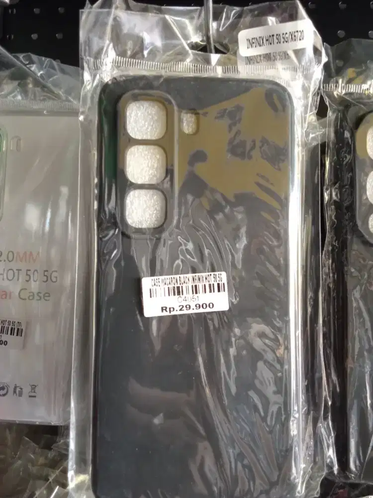 CASE MACARON BLACK INFINIX HOT 50 ATLANTIS DASYAT