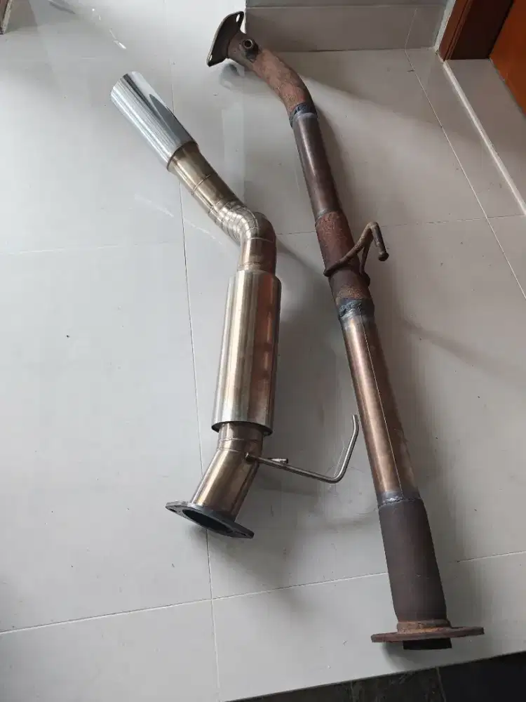 Jual knalpot innova grand side exit/buang samping & front pipe