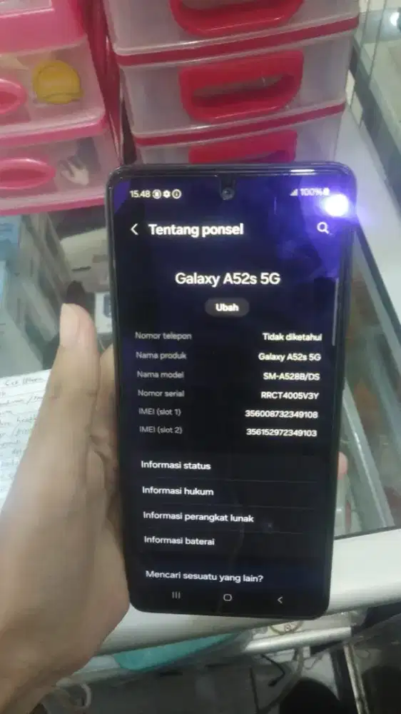 Jual Samsung galaxy a52s 256gb fullset