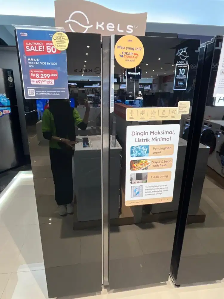 Cicilan KULKAS KELS INFORMA SIDE BY SIDE 525L