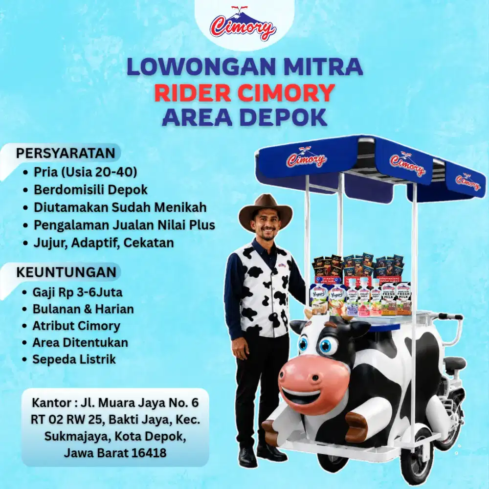 Lowongan Mitra Rider Cimory Depok