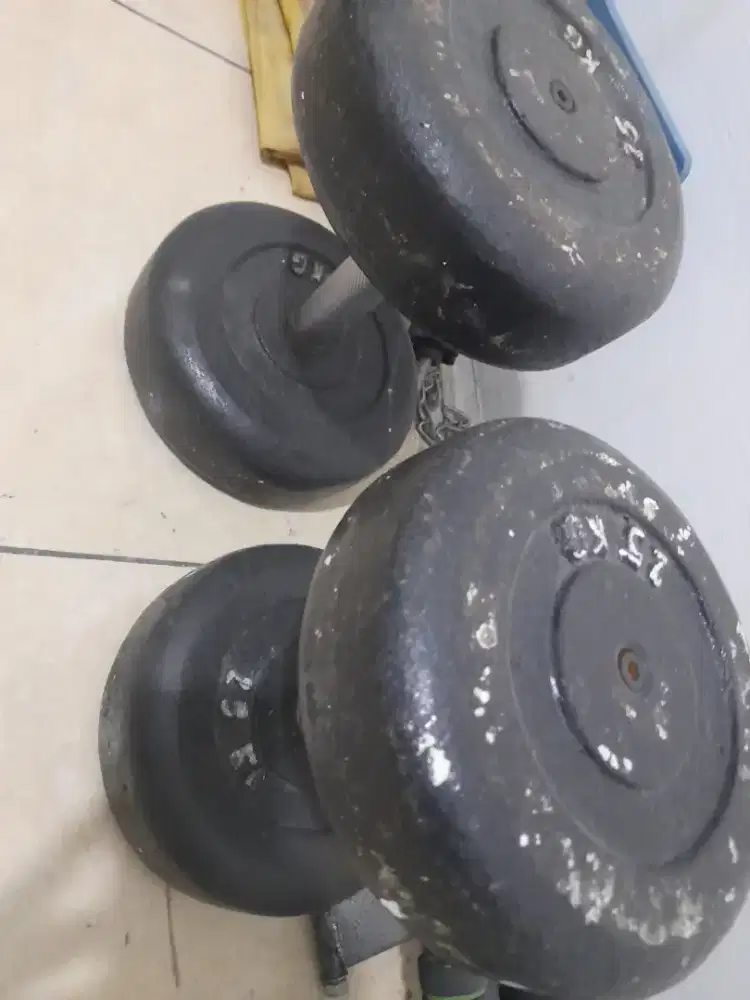 Barbell/Dumbell Besi 1set(2pcs)50kg